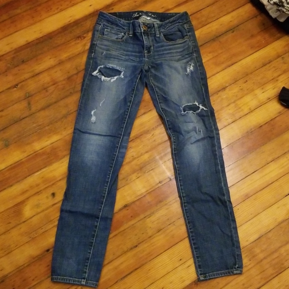 American Eagle Outfitters skinny straight jeans 4